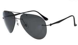 S1508-Polarized Eyekepper Titanium Rimless Polarized Sunglasses