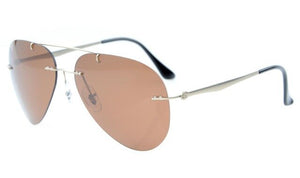 S1508-Polarized Eyekepper Titanium Rimless Polarized Sunglasses